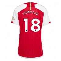 Arsenal Takehiro Tomiyasu #18 Domaci Dres za Ženska 2023-24 Kratak Rukav